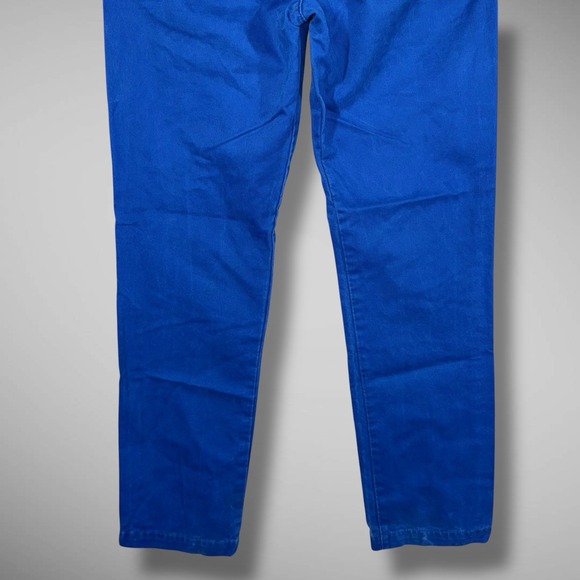 Abercrombie & Fitch Pants Mens 30x30 Blue Chinos Flat Front Cotton Twill - Picture 8 of 13